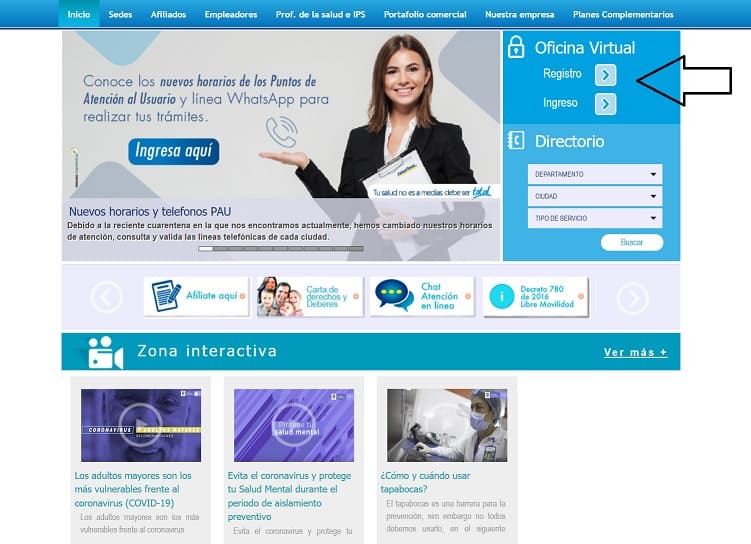 registro en Salud Total