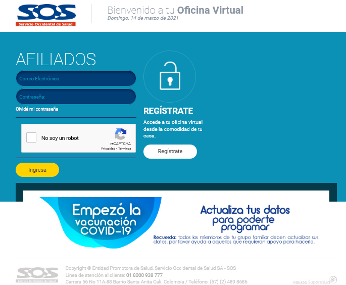 descargar Certificado de EPS SOS